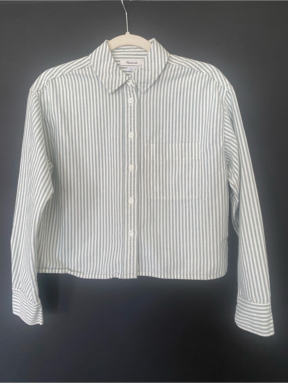 MADEWELL Signature Oxford Crop Shirt